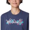 Columbia Womens North Cascades Relaxed Tee(Nocturnal/Branded Bouquet)
