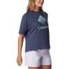 Columbia Womens North Cascades Relaxed Tee(Nocturnal/Csc Stacked Gradient Graphic)