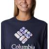 Columbia Womens North Cascades Relaxed Tee(Nocturnal/Csc Stacked Impressions Grx)