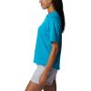 Columbia Womens North Cascades Relaxed Tee(Ocean Teal/Pfg Triangle Graphic)