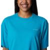 Columbia Womens North Cascades Relaxed Tee(Ocean Teal/Pfg Triangle Graphic)