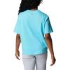 Columbia Womens North Cascades Relaxed Tee(Opal Blue  White Grin)