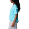 Columbia Womens North Cascades Relaxed Tee(Opal Blue  White Grin)