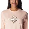 Columbia Womens North Cascades Relaxed Tee(Peach Blossom/Centered Gem Solarized)