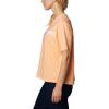 Columbia Womens North Cascades Relaxed Tee(Peach/Inverted Brand Graphic)