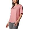 Columbia Womens North Cascades Relaxed Tee(Pink Agave/Casual Brand)