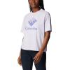 Columbia Womens North Cascades Relaxed Tee(Purple Tint/Csc Stacked Gradient Grx)