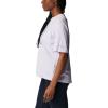Columbia Womens North Cascades Relaxed Tee(Purple Tint/Csc Stacked Gradient Grx)