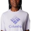 Columbia Womens North Cascades Relaxed Tee(Purple Tint/Csc Stacked Gradient Grx)