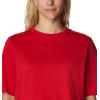 Columbia Womens North Cascades Relaxed Tee(Red Spark/Pfg Triangle Fill Ombre)