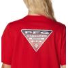 Columbia Womens North Cascades Relaxed Tee(Red Spark/Pfg Triangle Fill Ombre)