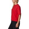 Columbia Womens North Cascades Relaxed Tee(Red Spark/Pfg Triangle Fill Ombre)