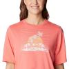 Columbia Womens North Cascades Relaxed Tee(Salmon Pfg Isle Rise)