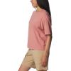 Columbia Womens North Cascades Relaxed Tee(Sandalwood Pink/Sorbet Easy Breezy)