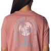 Columbia Womens North Cascades Relaxed Tee(Sandalwood Pink/Sorbet Easy Breezy)