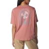 Columbia Womens North Cascades Relaxed Tee(Sandalwood Pink/Sorbet Easy Breezy)