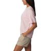 Columbia Womens North Cascades Relaxed Tee(Satin Pink/Pfg Triangle Graphic)