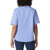 Columbia Womens North Cascades Relaxed Tee(Serenity/Centered Gem Solarized Tonal)