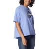 Columbia Womens North Cascades Relaxed Tee(Serenity/Centered Gem Solarized Tonal)