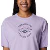 Columbia Womens North Cascades Relaxed Tee(Soft Violet/Fair Weather Graphic)