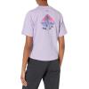 Columbia Womens North Cascades Relaxed Tee(Soft Violet/Panga Palms Graphic)
