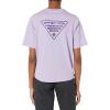 Columbia Womens North Cascades Relaxed Tee(Soft Violet/Pfg Triangle Graphic)