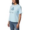 Columbia Womens North Cascades Relaxed Tee(Spring Blue/Gem Wisterian)