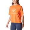 Columbia Womens North Cascades Relaxed Tee(Sunset Orange/Csc Stacked Gradient Grx)