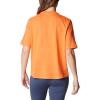 Columbia Womens North Cascades Relaxed Tee(Sunset Orange/Csc Stacked Gradient Grx)