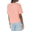 Columbia Womens North Cascades Relaxed Tee(Tiki Pink/Pfg Stacked Vert Logo)