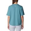 Columbia Womens North Cascades Relaxed Tee(Tranquil Teal Pfg Isle Rise)