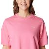 Columbia Womens North Cascades Relaxed Tee(Tropic Pink  White Pfg Triangle)
