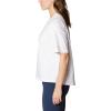 Columbia Womens North Cascades Relaxed Tee(White  Pool Pfg Script Isle)