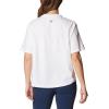 Columbia Womens North Cascades Relaxed Tee(White  Pool Pfg Script Isle)