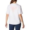 Columbia Womens North Cascades Relaxed Tee(White  Sorbet Pfg Triangle)