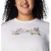 Columbia Womens North Cascades Relaxed Tee(White/Branded Bouquet)