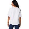 Columbia Womens North Cascades Relaxed Tee(White/Casual Brand)