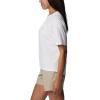 Columbia Womens North Cascades Relaxed Tee(White/Fish Friends Flag Graphic)