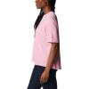 Columbia Womens North Cascades Relaxed Tee(Wild Rose/Csc Stacked Gradient Graphic)