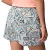Columbia Womens Rugged Water Printed Short(Crushed Blue Bajabound)