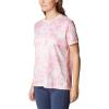 Columbia Women’s Standard Fork Stream Short Sleeve Tee(Peach Blossom/Distant Peaks)