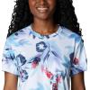 Columbia Women’s Standard Fork Stream Short Sleeve Tee(Vista Blue/Wisterian)