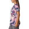 Columbia Women’s Standard Fork Stream Short Sleeve Tee(Wild Geranium/Wisterian)