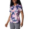 Columbia Women’s Standard Fork Stream Short Sleeve Tee(Wild Geranium/Wisterian)