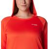 Columbia Women’s Tidal Tee Hoodie(Bright Poppy/White Logo)