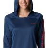 Columbia Women’s Tidal Tee Hoodie(Carbon/Red Spark Logo)