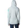 Columbia Women’s Tidal Tee Hoodie(Cirrus Grey/Electric Turquoise Logo)