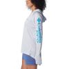 Columbia Women’s Tidal Tee Hoodie(Cirrus Grey/Ocean Blue Logo)