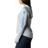 Columbia Women’s Tidal Tee Hoodie(Cirrus Grey/Stormy Blue Logo)
