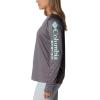 Columbia Women’s Tidal Tee Hoodie(City Grey/Mint Cay Logo)
